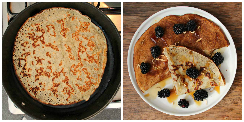 Vegan Beer Pancakes & Blackberries - The Vegan Eskimo