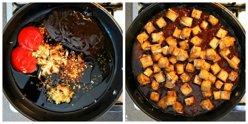 General Tso´s Tofu & Glazed Mini Zucchini - The Vegan Eskimo