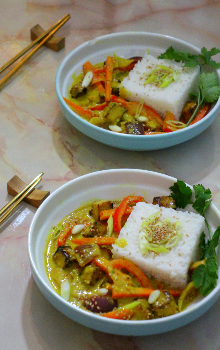 Mango Tofu Coconut Curry - The Vegan Eskimo