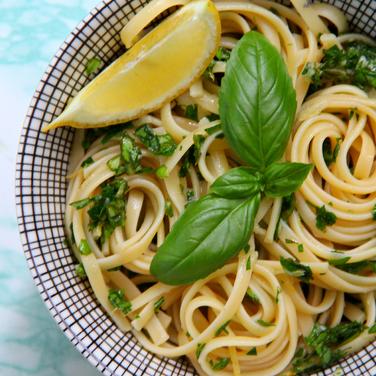 Pasta Basil Gremolata Vinaigrette - The Vegan Eskimo