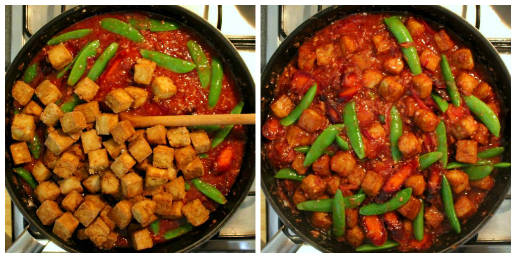 Spicy Orange Tofu, Veg & Sticky Rice - The Vegan Eskimo