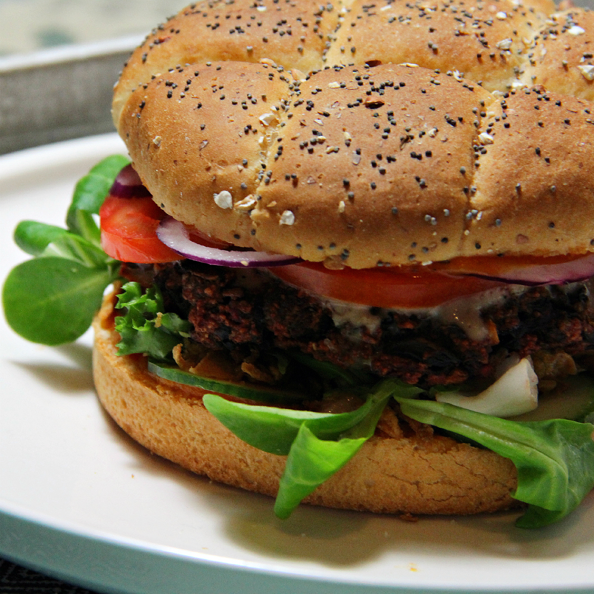 Vegan Mushroom Beet Root Soy Granule Burgers - The Vegan Eskimo