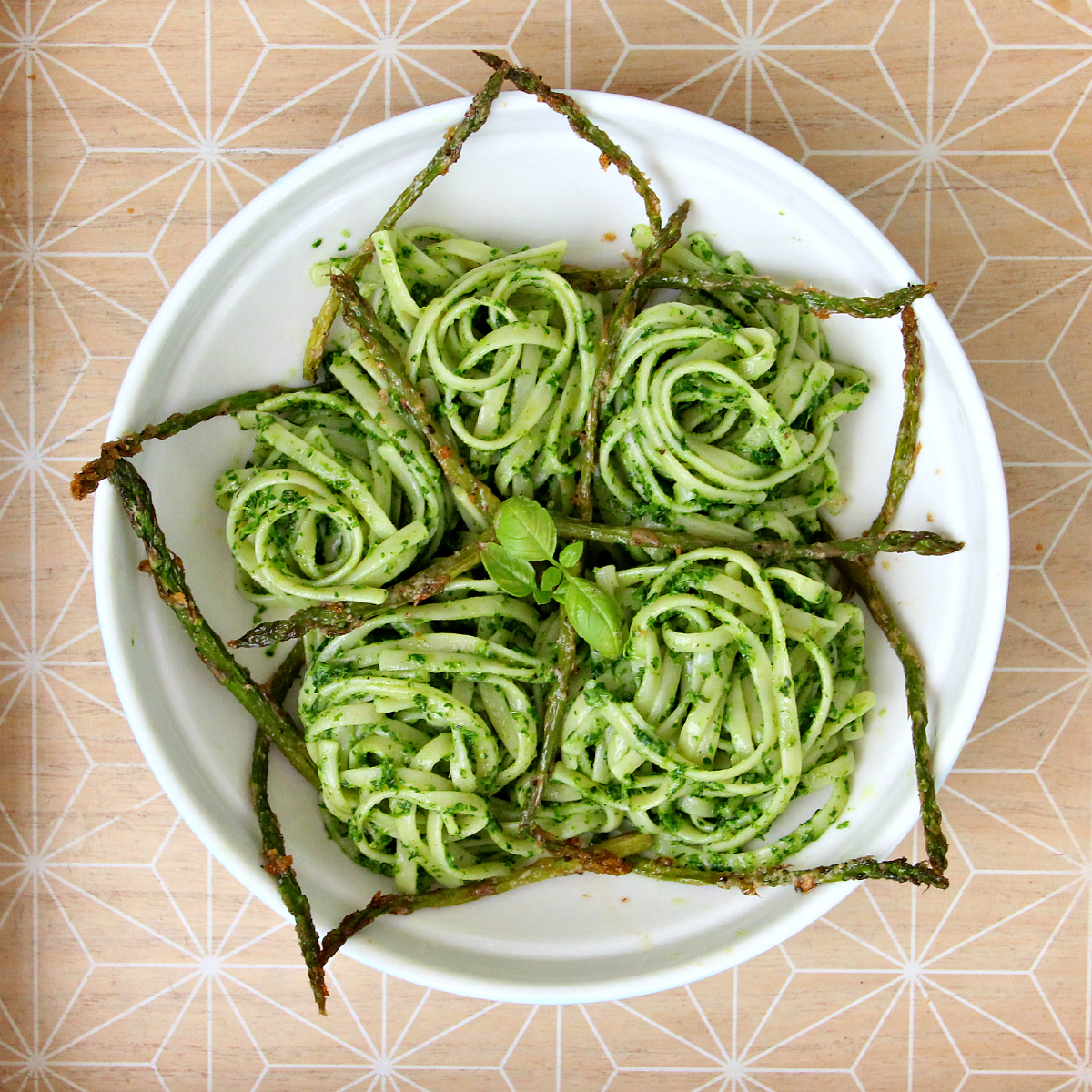 Vegan Pasta Parsley Pesto & Asparagus - The Vegan Eskimo