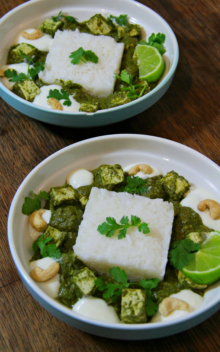 Vegan Punjabi Style Palak Tofu ‘Paneer’ - The Vegan Eskimo