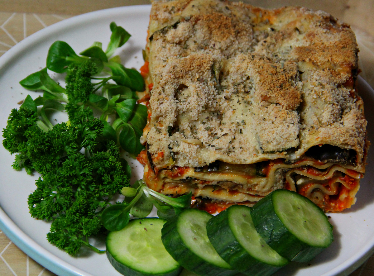 Vegan Ratatouille Lasagna - The Vegan Eskimo