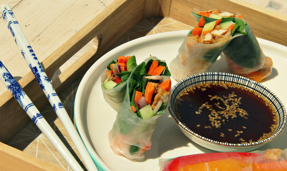 Vegan Vietnamese Summer Spring Rolls - The Vegan Eskimo