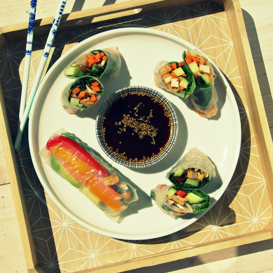 Vegan Vietnamese Summer Spring Rolls - The Vegan Eskimo
