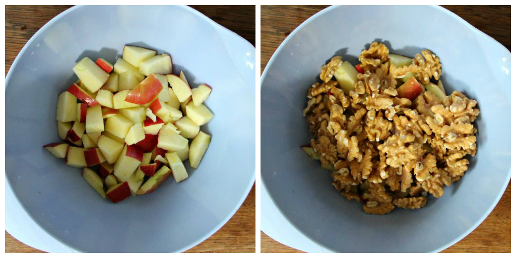 Fried Fennel Pomegranate Apple & Walnut Salad - The Vegan Eskimo