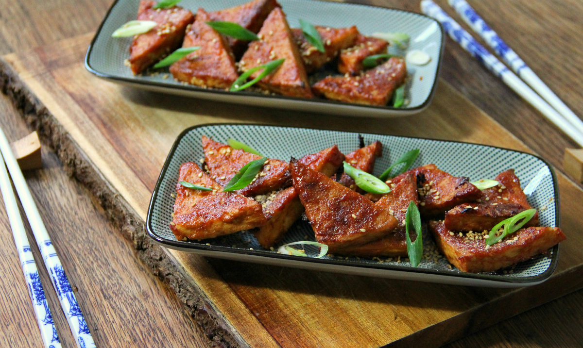 Sweet & Sour Glazed Tofu - The Vegan Eskimo