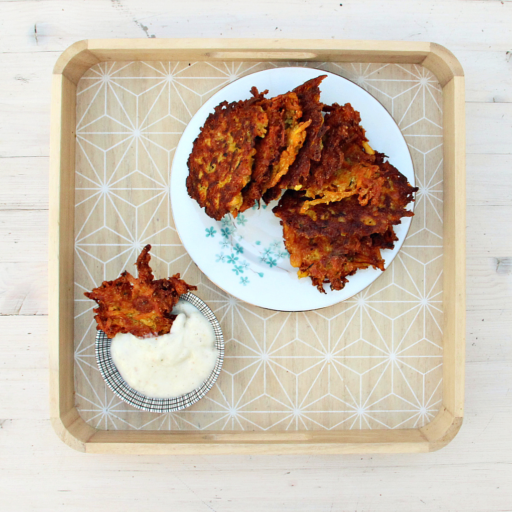 Vegan Zucchini Carrot Fritters - The Vegan Eskimo